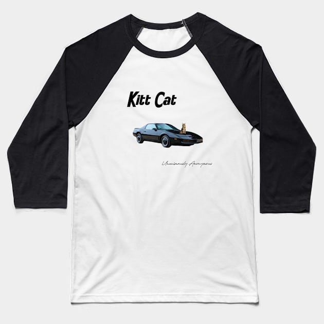 Kitt Cat Baseball T-Shirt by UnanimouslyAnonymous